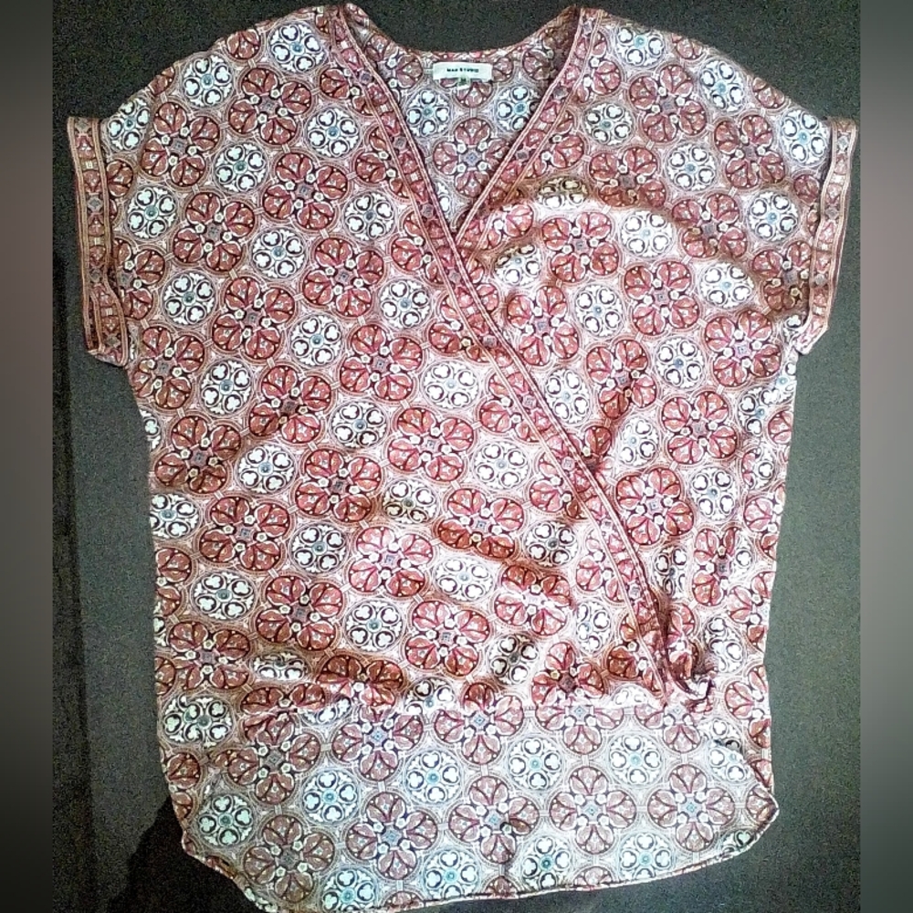 Max Studios Slouchy Print Blouse